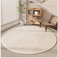 Cream Round Rug