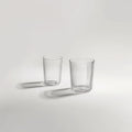 clear ribbed glasses