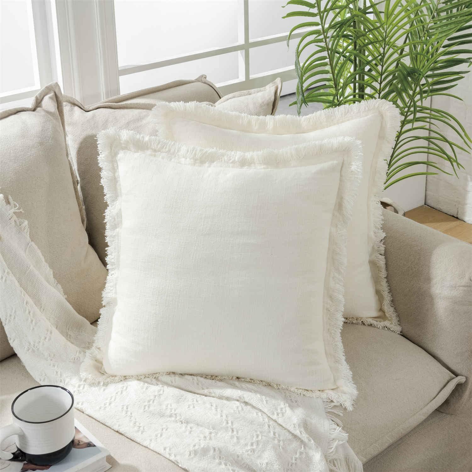 Linen Lumbar Pillow Cover