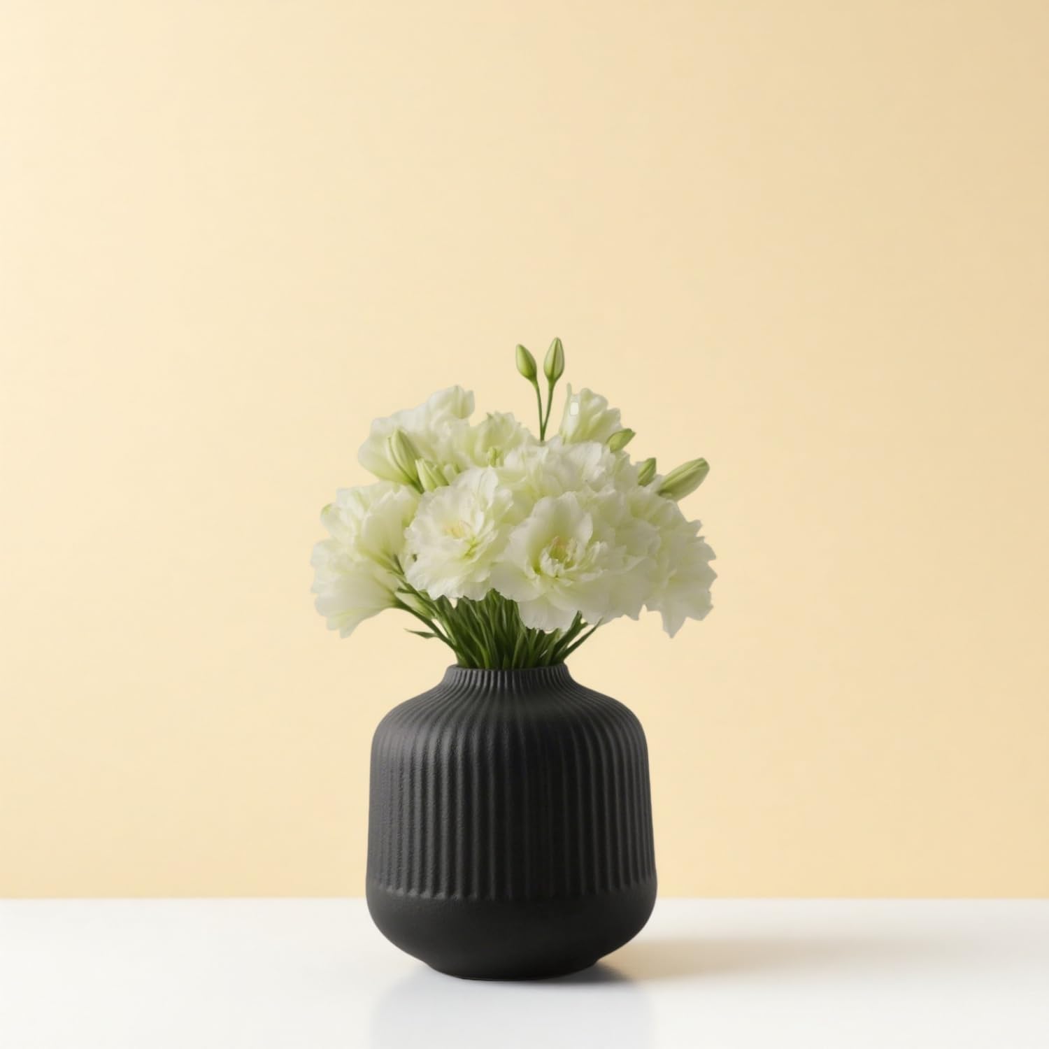 black vase