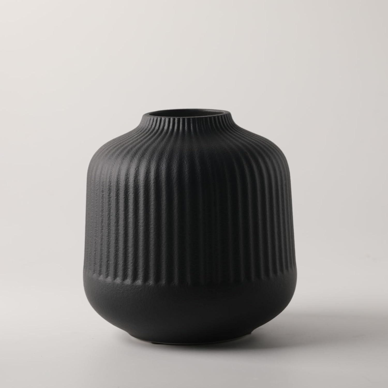 black vase